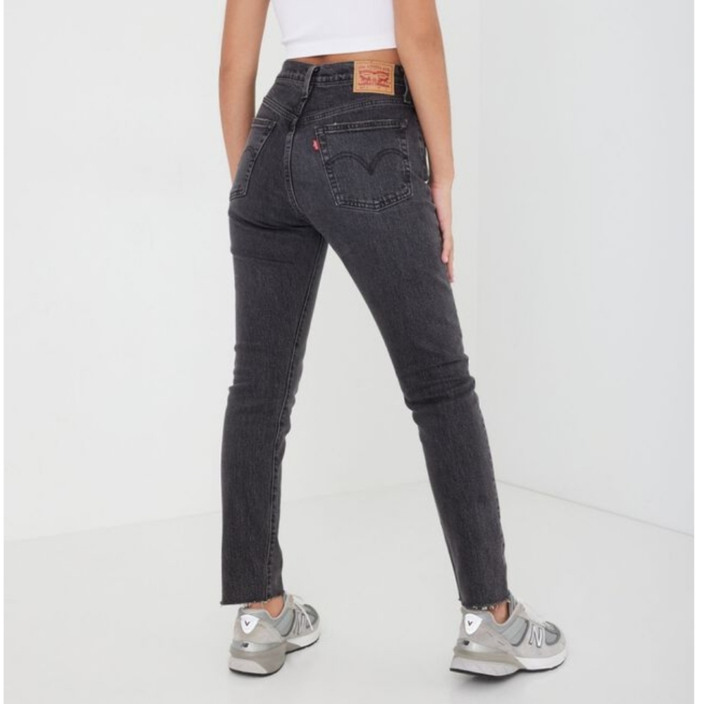 Levi's 501 High Rise Gray Jeans - Picture 3 of 8